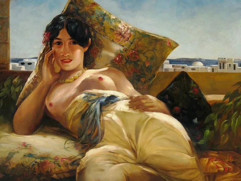 1859-Georges-Antoine Rochegrosse - Odalisca